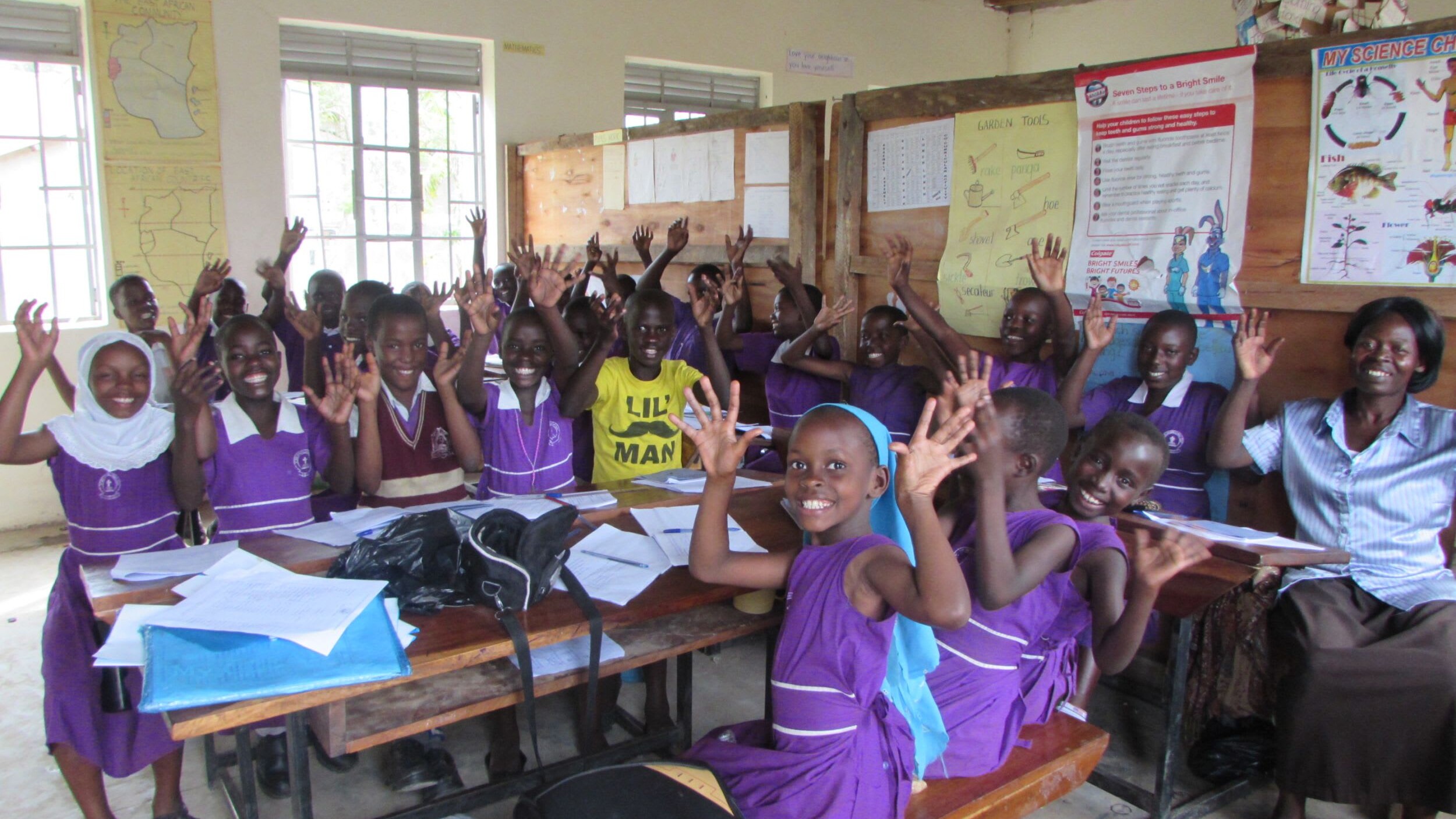 Children from St Mark Kakelenge Primary School, Uganda