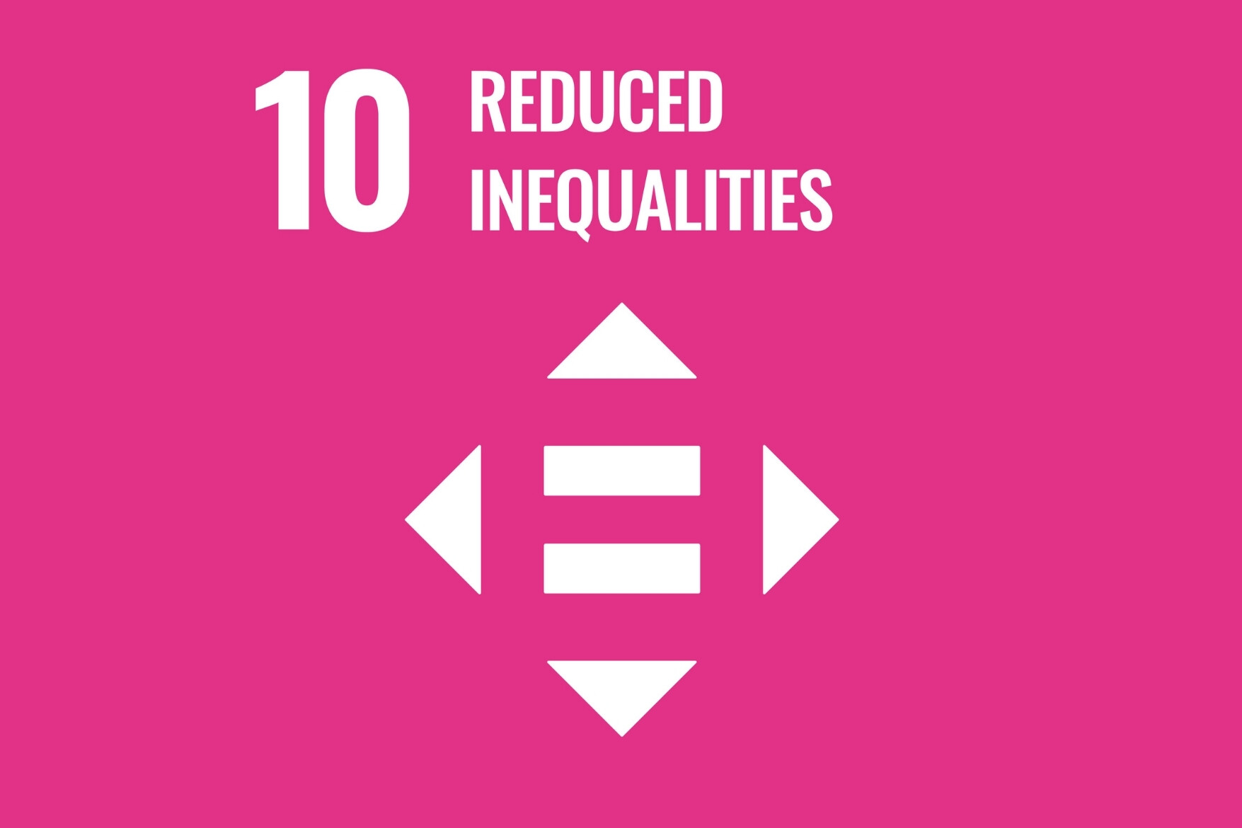 sdg 10 reduced inequalities icon