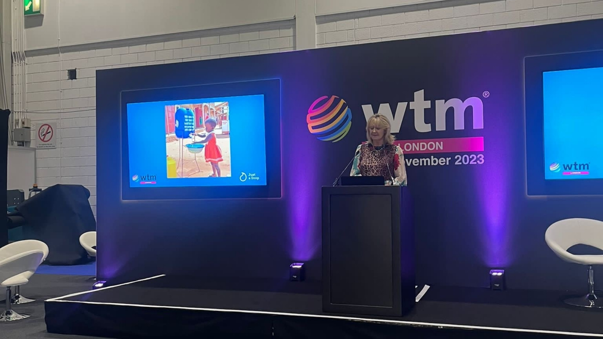 fiona making speech at wtm