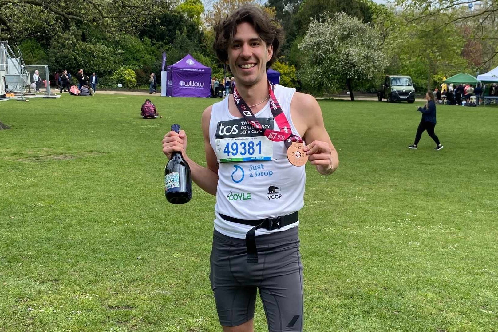 just a drop london marathon finisher