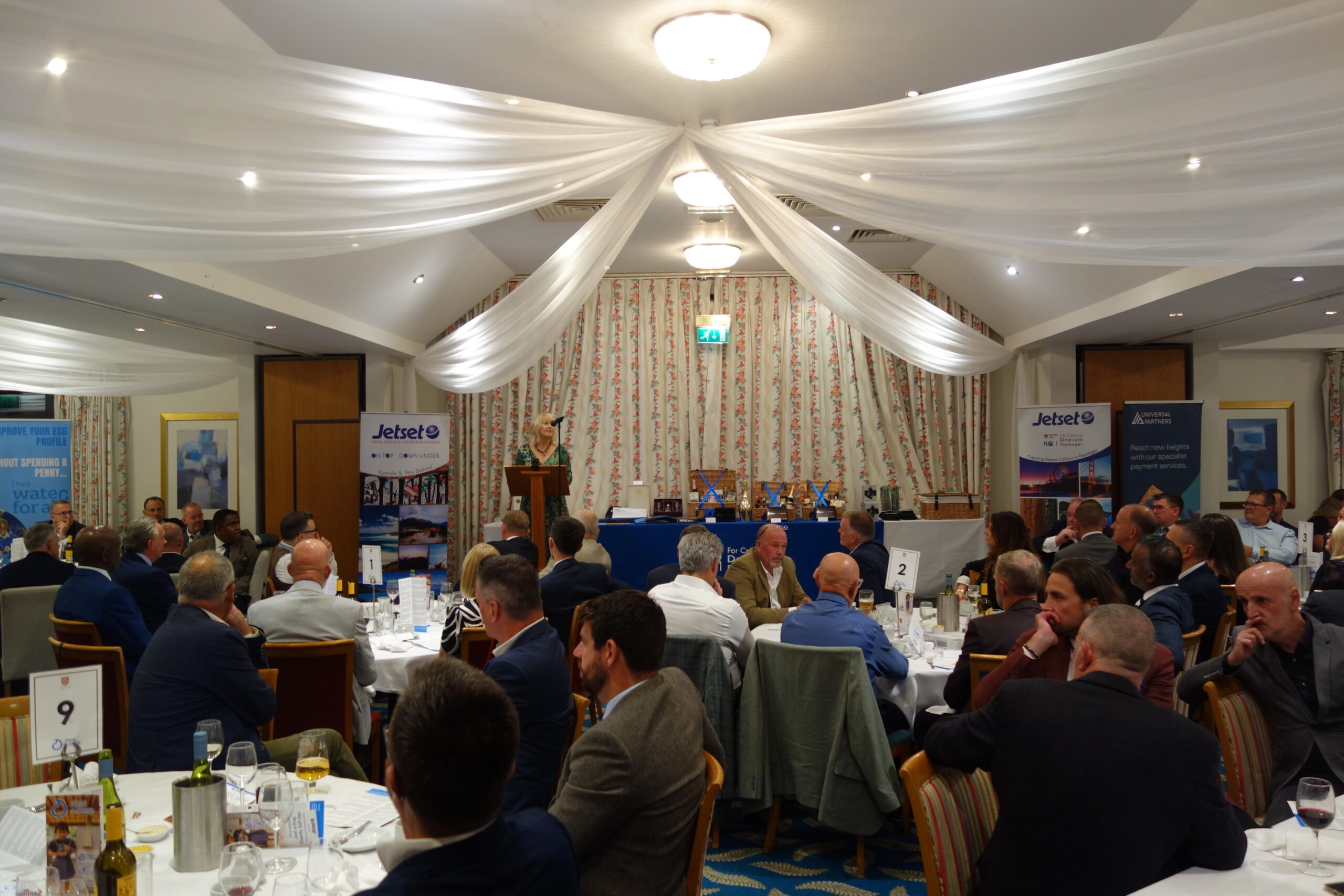 fiona speaking to the room
